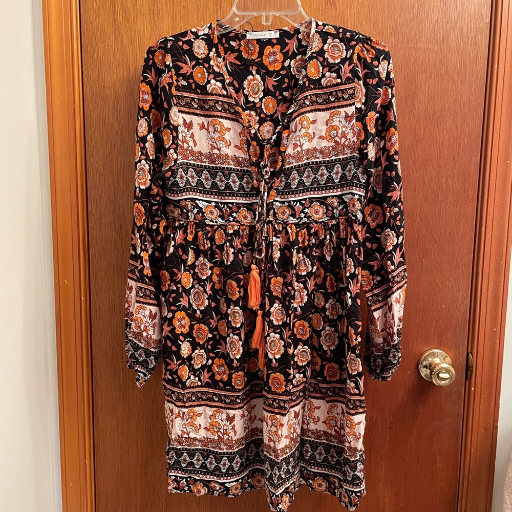 Get ready for compliments! R. Vioimos rayon and cotton Boho Dress
